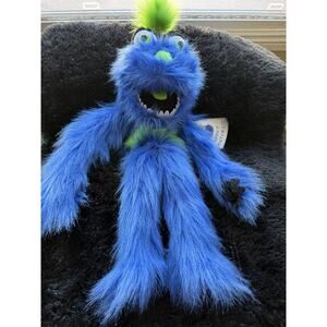 The Puppet Company Blue Squeaky Puppet Monster 24 Inches Toy Fuzzy NWT